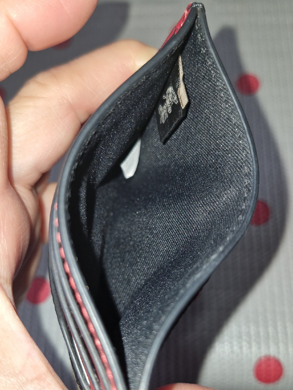 Coach Slim ID Card Case With Polar Bear Print - Picture 3 of 5